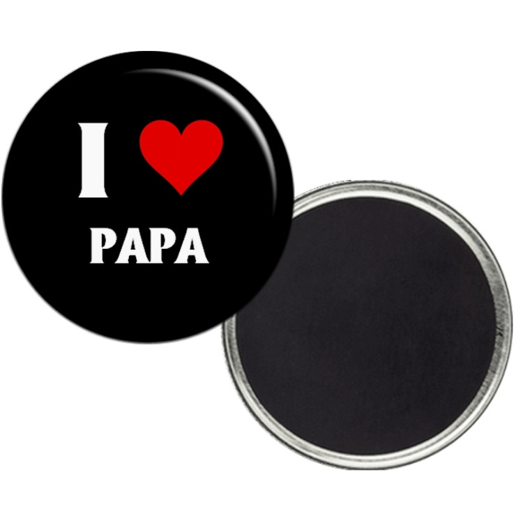 Magnet "I love papa" - angora
