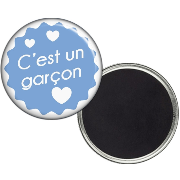       Magnet Garcon - Magnet Naissance - Magnet faire part de Nasisance - angora
    