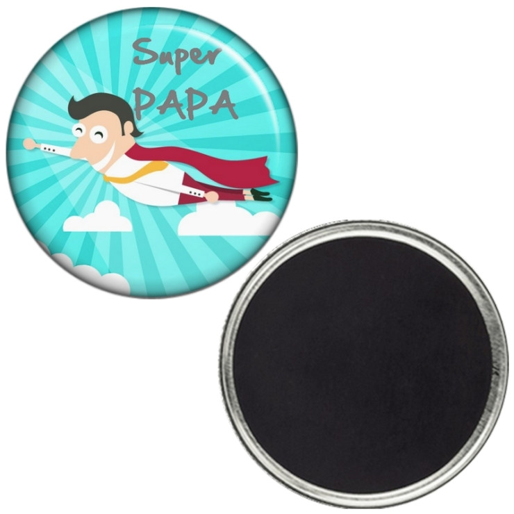 Magnet Super PAPA - idée cadeau - Em création