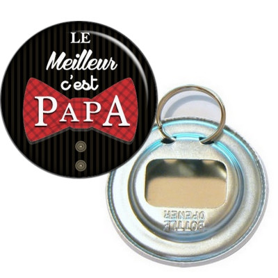 Boutique décapsuleur de poche "Le meilleur papa" noir