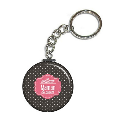 Boutique porte clés pour la Meilleure maman du monde - Idée cadeau anniversaire pas cher