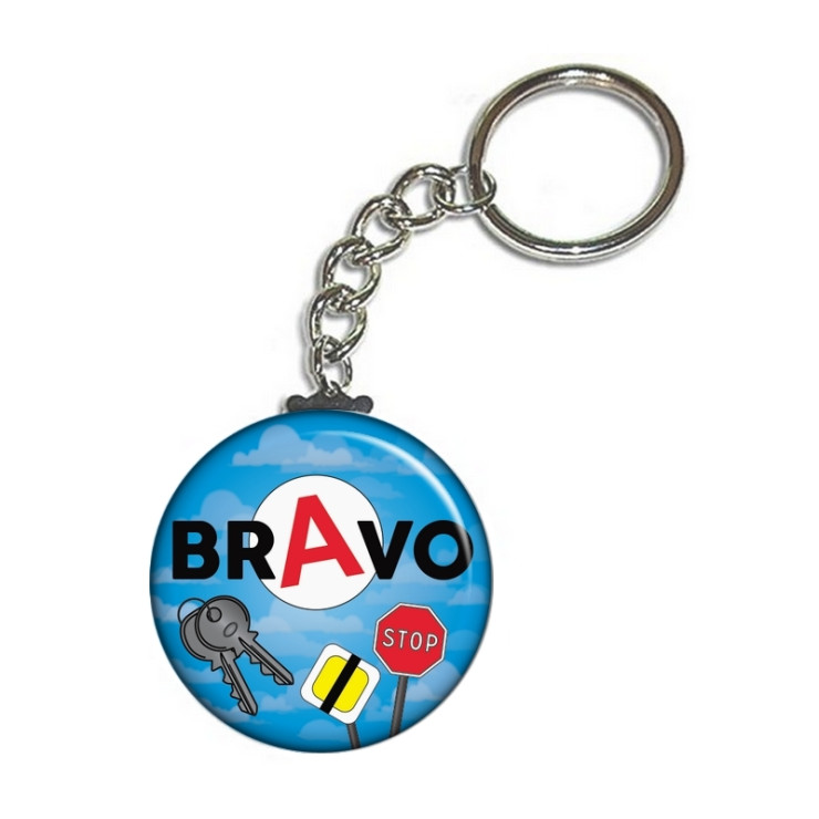 Porte clé permis de conduire bleu - Idée cadeau jeune permis - angora