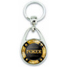 Porte clés poker - Cadeau joueur de Poker - style casino pour les amateurs de poker - Porte-clés
