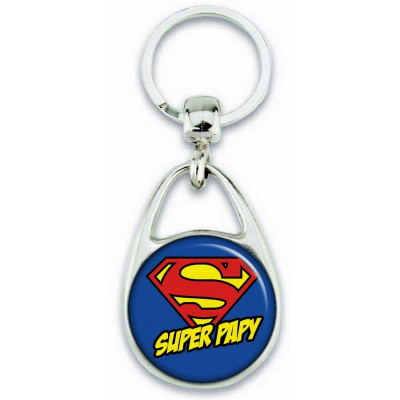 Porte clés Super Papy - Idée cadeau Papy - angora