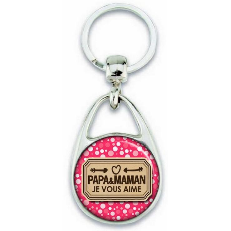      porte clé pour papa et maman
    