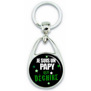 Idée cadeau pour papy - porte clé papy
