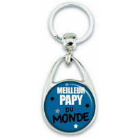 Porte clé "Meilleur Papy du monde"