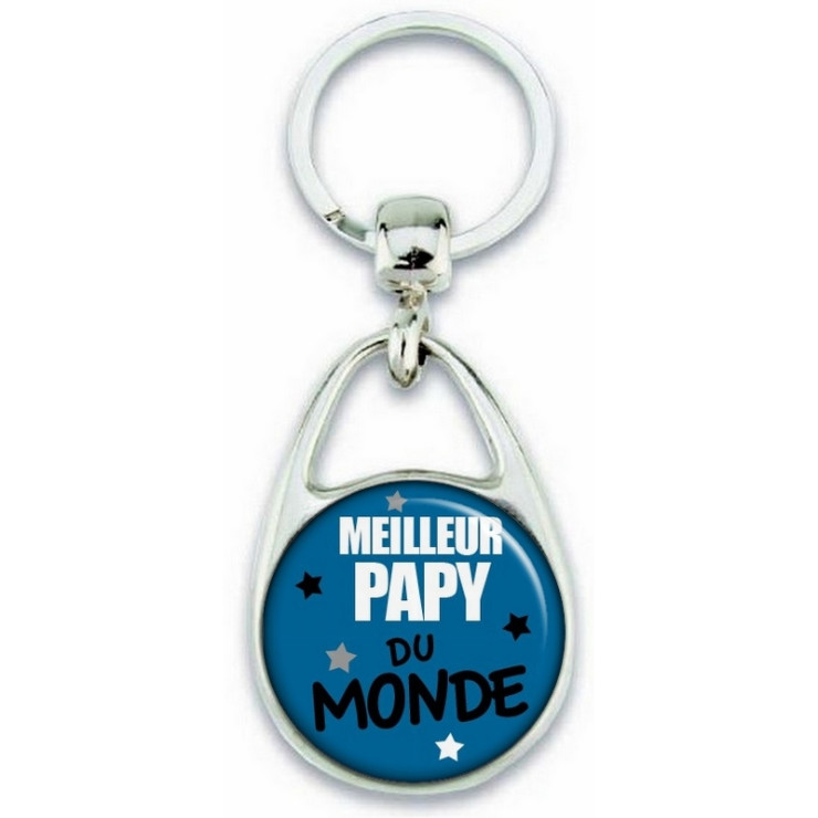 Porte clés Papy - Meilleur Papy - Idée cadeau Papy - angora