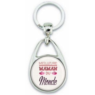 Porte clés Maman - Idée cadeau fête des mères - Cadeau Maman - Meilleure Maman du monde