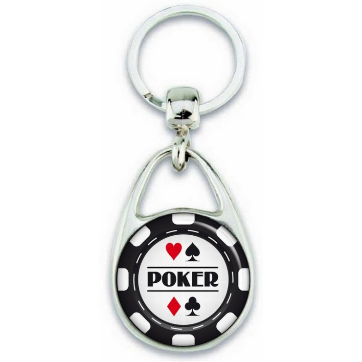 porte clé poker - cadeau poker -porte clé jeton de poker