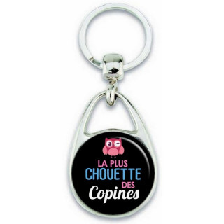 Porte clés Chouette copine - Idée cadeau Copine