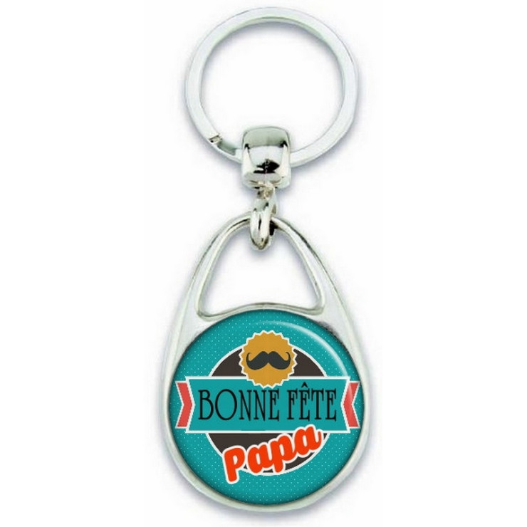       idées cadeau fête des papas - porte clé papa- cadeau pas cher papa
    