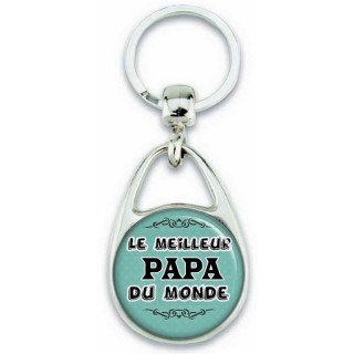 Porte clés Papa - Idée cadeau Papa - Anniversaire - Meilleur Papa du monde - angora