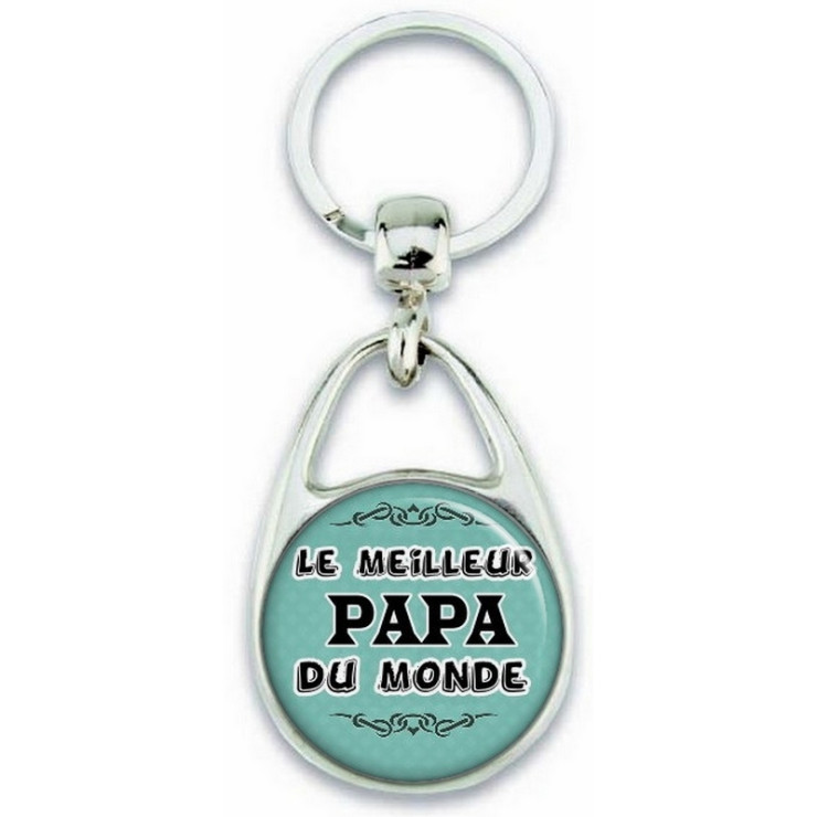 Porte clés Papa - Idée cadeau Papa - Anniversaire - Meilleur Papa du monde - angora