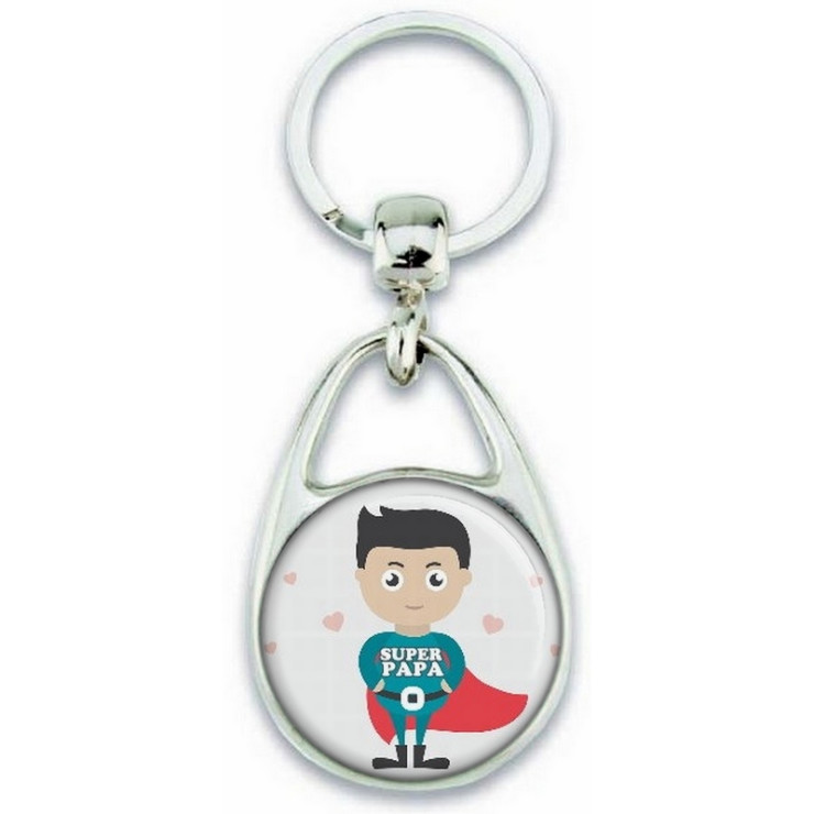 super papa - porte clés super papa- cadeau papa pas cher