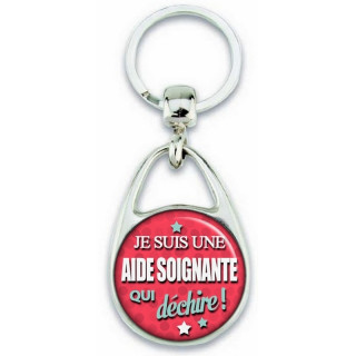 Porte clés Aide Soignante - Idée cadeau Aide Soignante - Anniversaire Aide Soignante