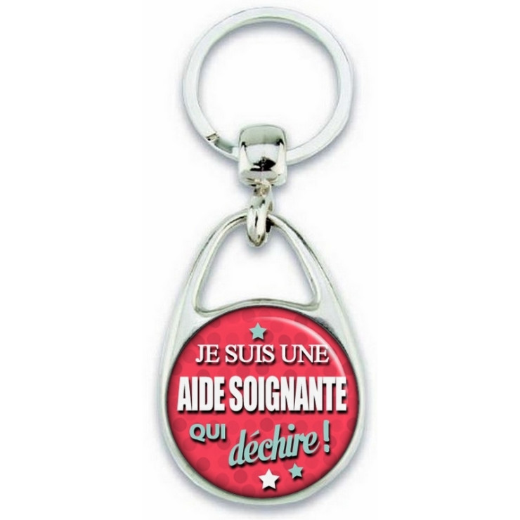       Porte clés Aide Soignante - Idée cadeau Aide Soignante - Anniversaire Aide Soignante
    