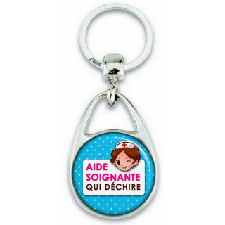 Porte clés Aide Soignante - Idée cadeau Aide Soignante