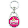 Porte clés Aide Soignante - métal - recto verso - Porte-clés Femme