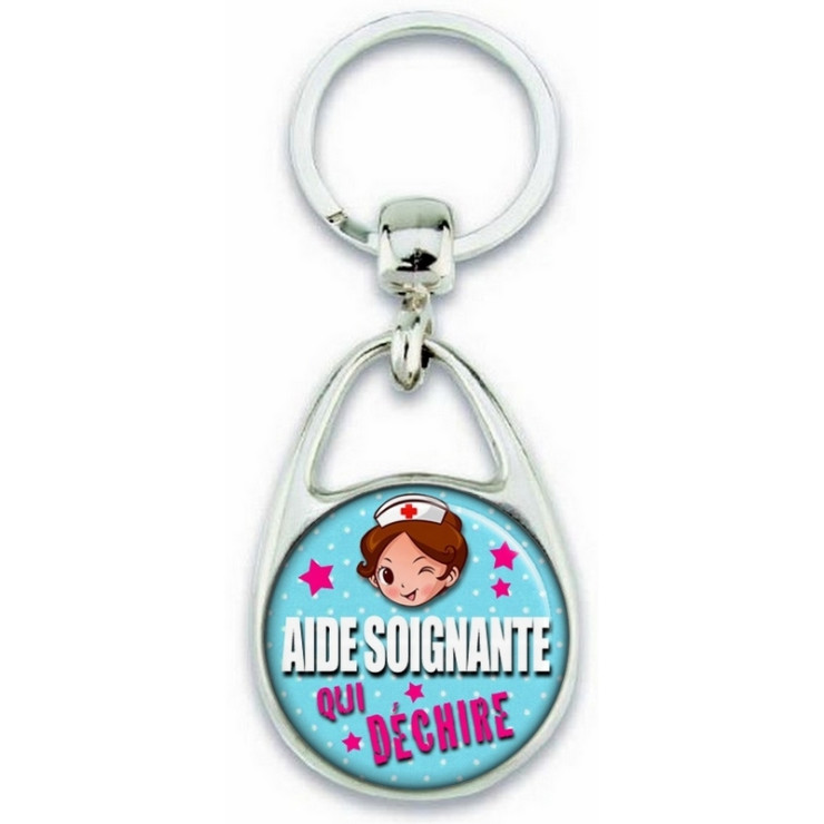 Porte clés pour aide soignante idée cadeau
