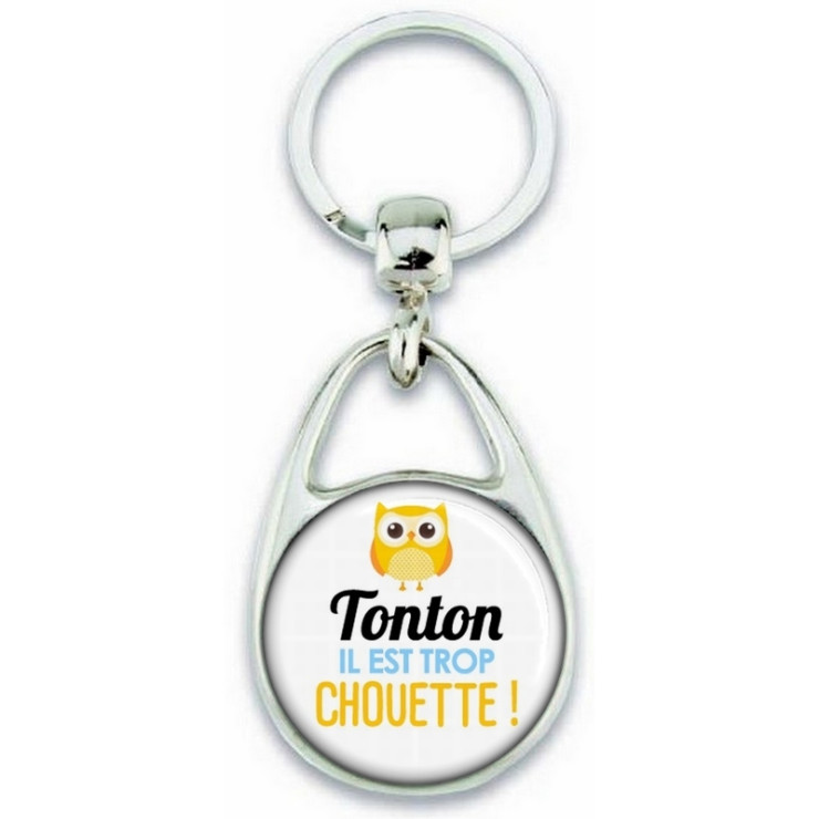        Porte clés Tonton - Idée cadeau Tonton - Anniversaire Tonton - Chouette Tonton - angora
    