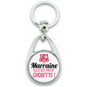 Porte clés Marraine - Idée cadeau Marraine - Anniversaire Marraine - Chouette Marraine - Idée cadeau baptème - Porte-clés Femme