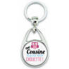 Porte clés Cousine - Idée cadeau Cousine - Anniversaire Cousine - Chouette Cousine - Porte-clés Femme