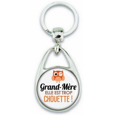 Porte clés Grand-mère - Idée cadeau Grand-mère - Anniversaire Grand-mère - Chouette Grand-mère