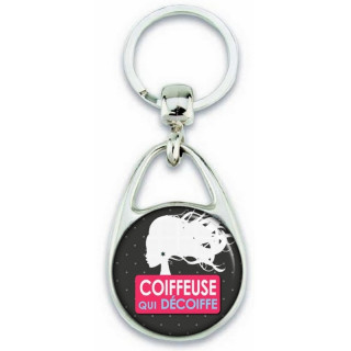 Porte clés Coiffeuse - Idée cadeau Coiffeuse - angora