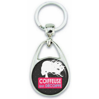 Porte clés Coiffeuse - Idée cadeau Coiffeuse - angora