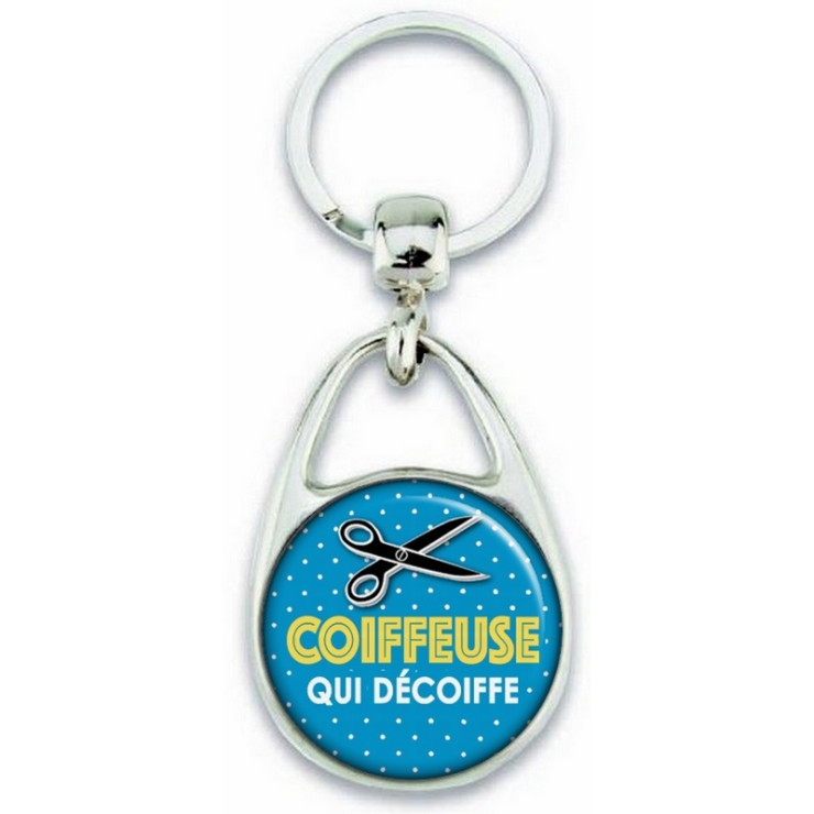       Porte clés Coiffeuse - Idée cadeau Coiffeuse 
    