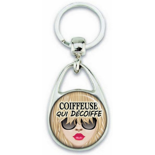 Porte clés Coiffeuse - Idée cadeau Coiffeuse - angora