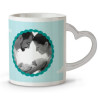 Mug personnalisé anse coeur - Mugs personnalisés