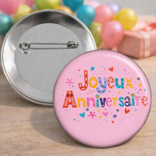 Badge épingle personnalisable - 4cm