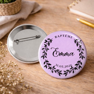 Badge épingle personnalisé - 56mm 