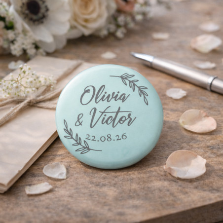       Badge personnalisable 8 cm à épingle
    