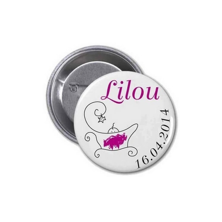 Badge rond à personnaliser en ligne