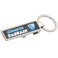 Porte-clés décapsuleur Parrain - cadeau baptême original