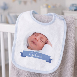 Bavoir bébé personnalisé - Em création