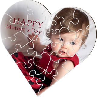 Puzzle personnalisé coeur