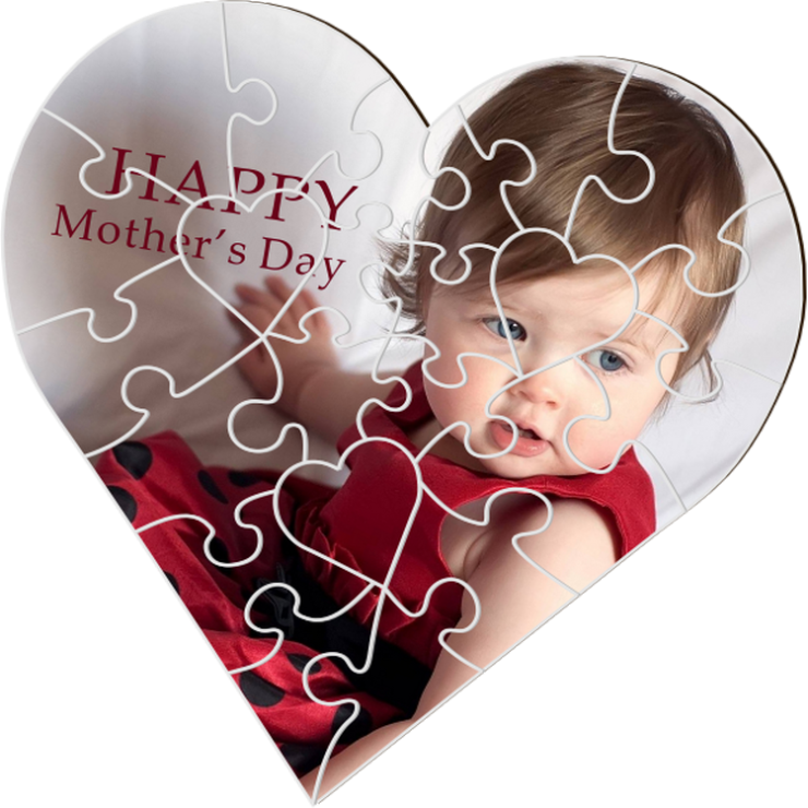 Puzzle personnalisé coeur