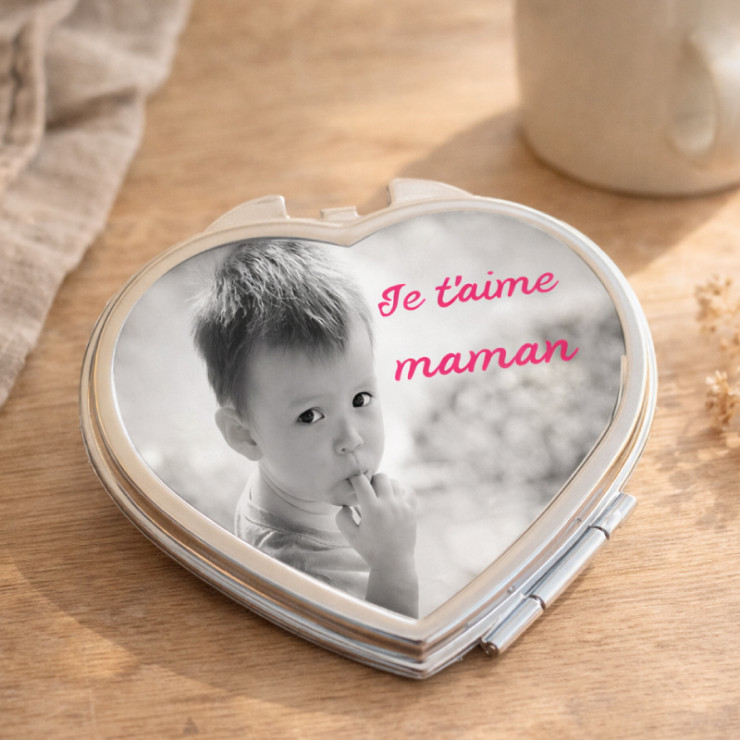 Miroir personnalisé coeur - Em création