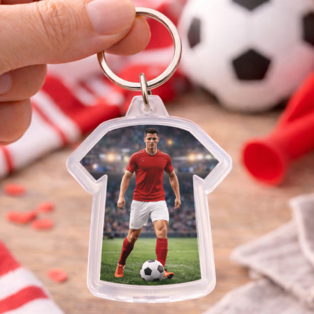       Porte-clés photo personnalisé en plastique léger
    