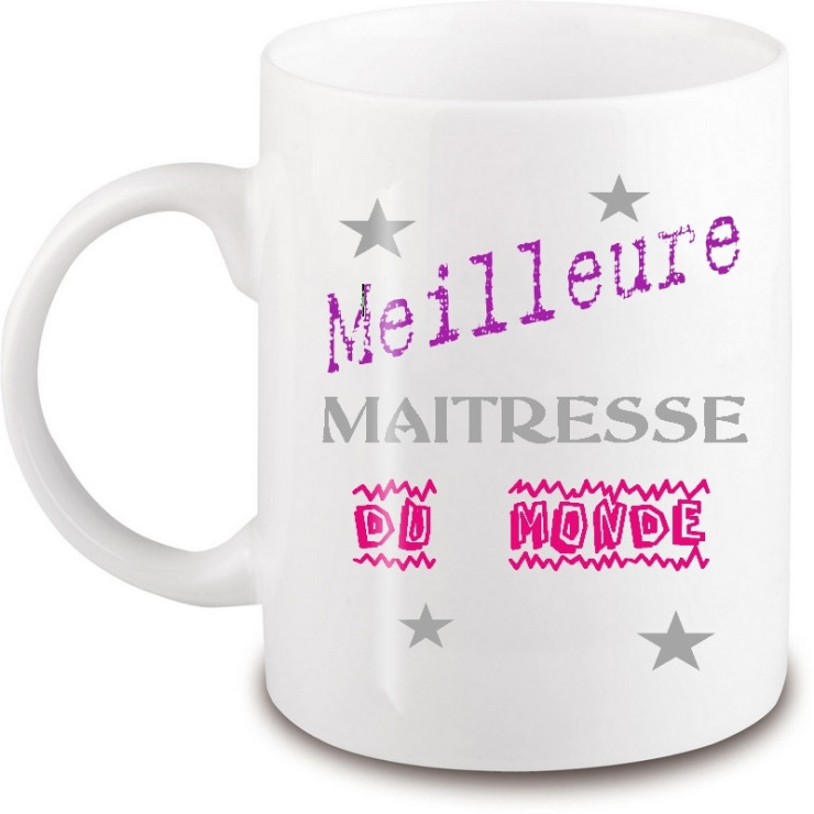 Mug maîtresse - idée cadeau fin d'année scolaire - angora