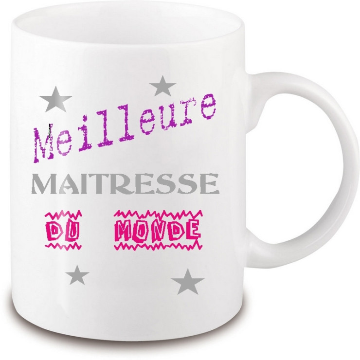Mug maîtresse - idée cadeau fin d'année scolaire - angora