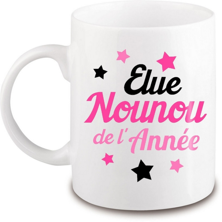 Mug Nounou - Idée cadeau Nounou - Anniversaire - Fête - angora
