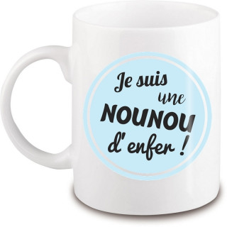 Mug nounou d'enfer - Em création