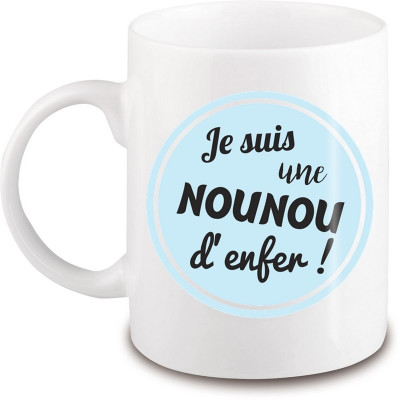 Mug nounou d'enfer - Em création