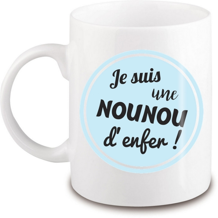 Mug nounou d'enfer - Em création
