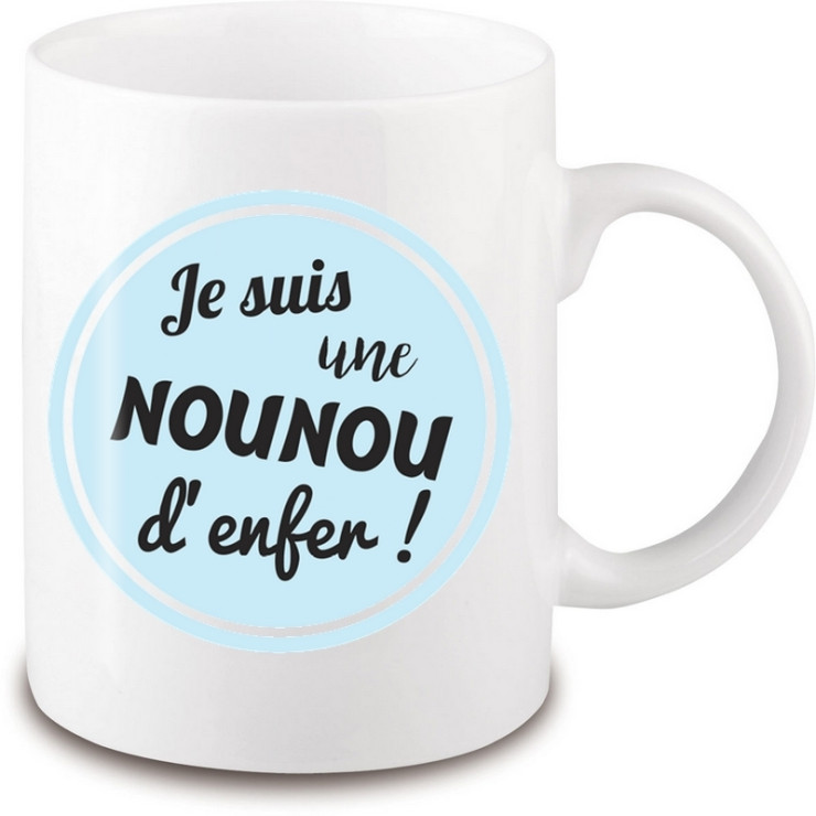 Mug nounou d'enfer - Em création
